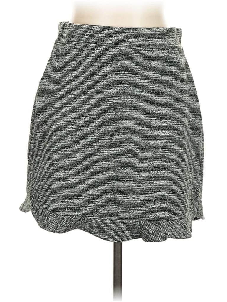 Pre-owned Ann Taylor Loft Casual Skirt In Gray