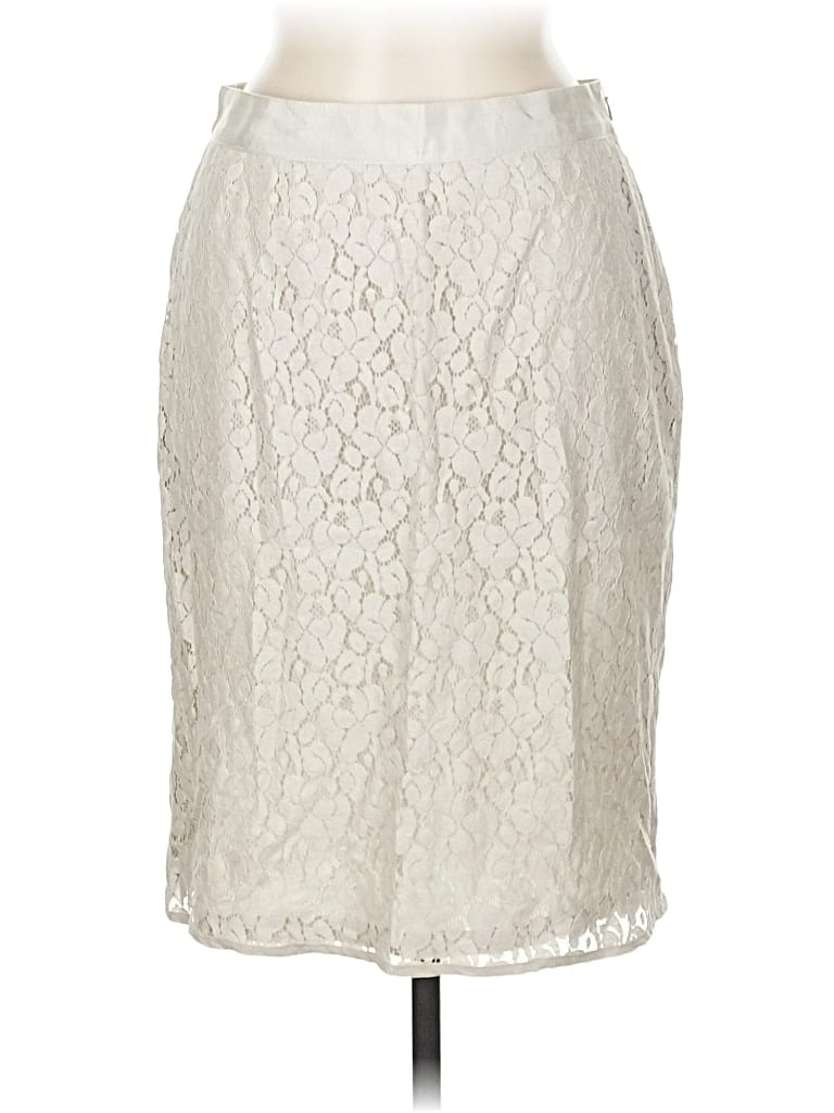 Pre-owned The Limited Formal Skirt In White