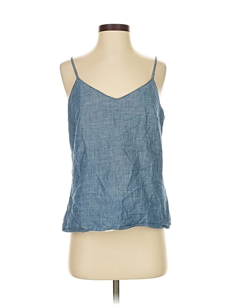 Pre-owned J.crew Factory Store Sleeveless Blouse In Blue