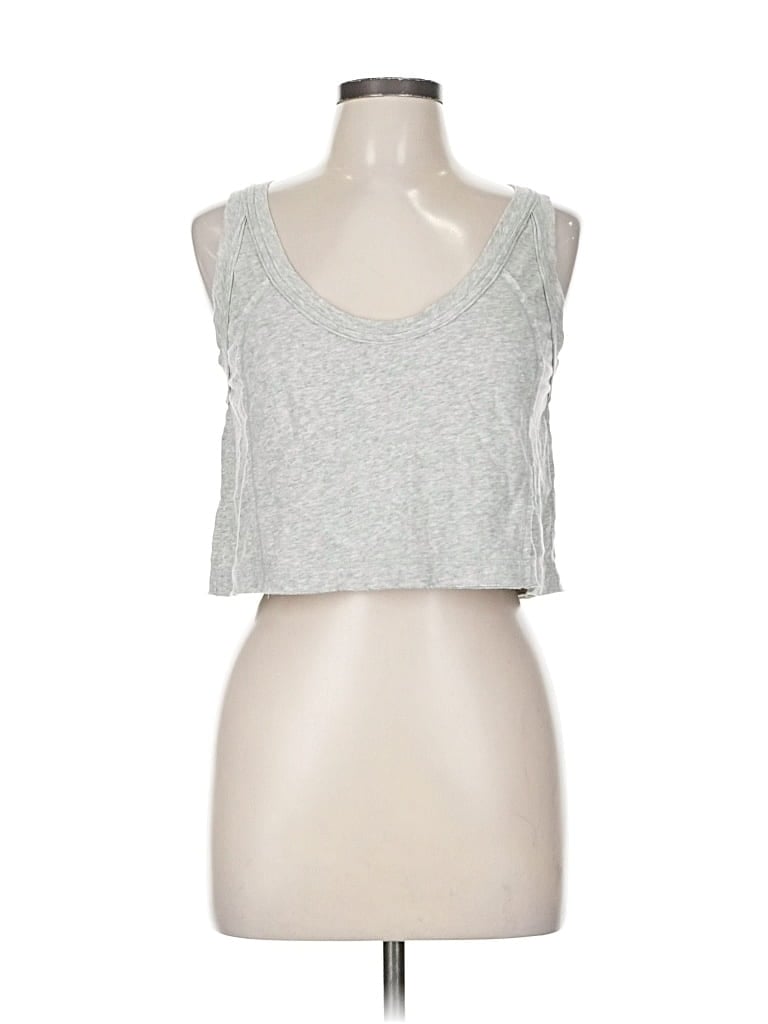 Pre-owned Colsie Tank Top Silver Strapless Neckline Tops