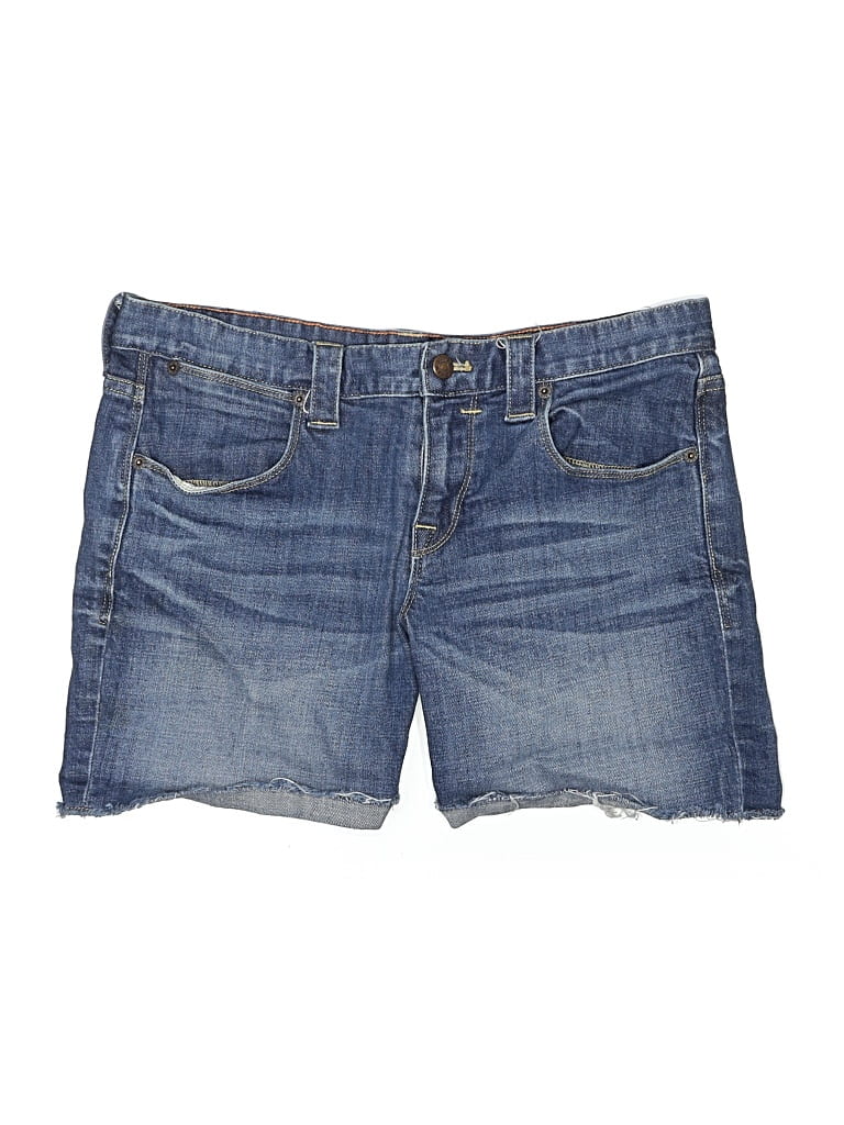Pre-owned J.crew Factory Store Denim Shorts In Blue