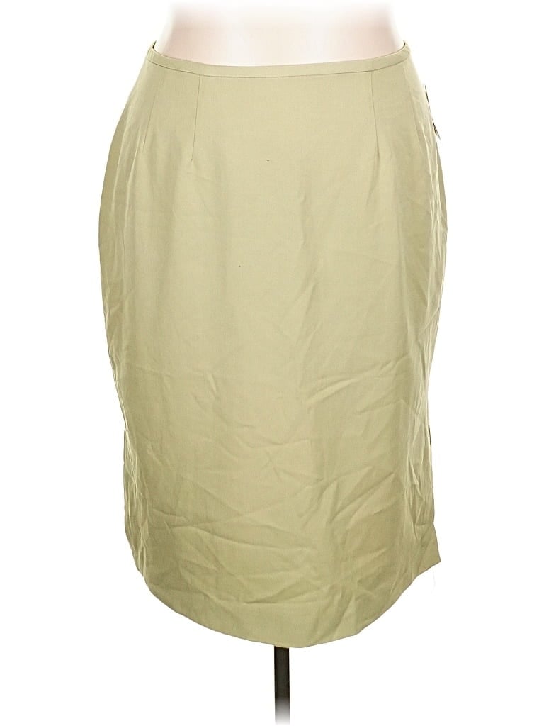 Larry Levine Casual Skirt In Green