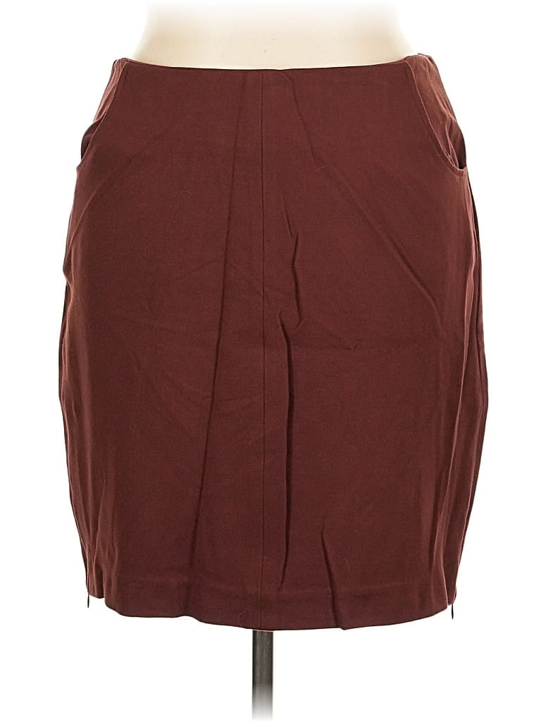 Pre-owned Cabi Formal Skirt In Burgundy