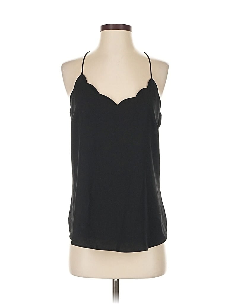 Pre-owned J.crew Factory Store Tank Top Black Halter Neckline Tops
