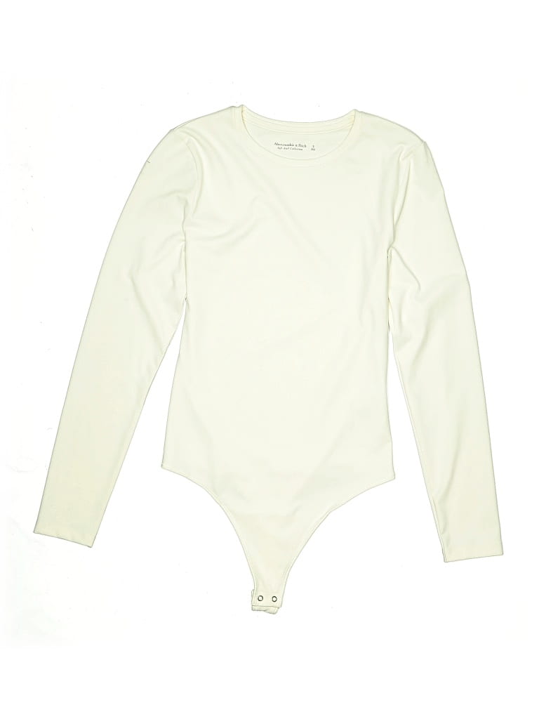 Pre-owned Abercrombie & Fitch Bodysuit In White