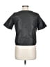 Negarin Metallic Gray Short Sleeve Top Size 10 - photo 2
