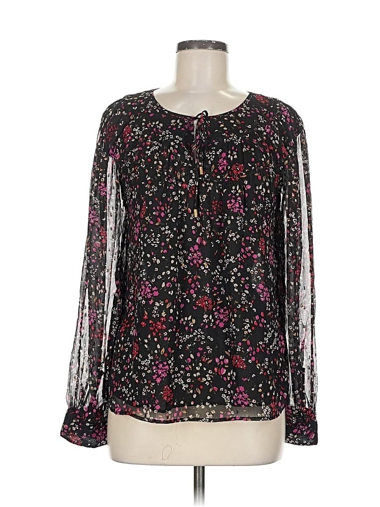 ANN TAYLOR Pre-owned Long Sleeve Blouse In Black