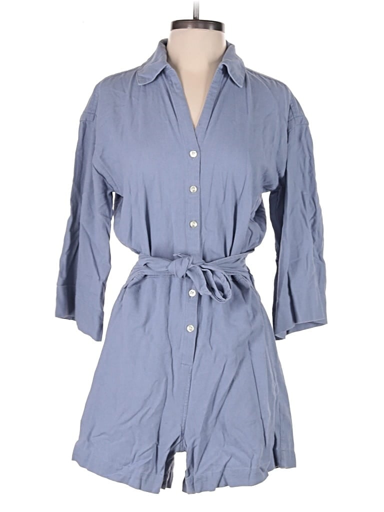 Pre-owned Free Assembly Romper In Blue