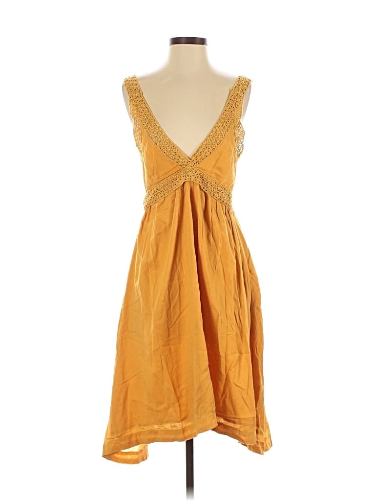H&M Pre-owned Cocktail Dress In Yellow