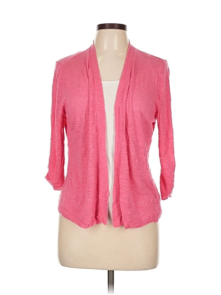 Pre-owned Faded Glory Cardigan Sweater In Pink