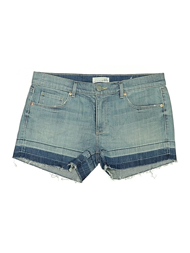 Pre-owned Ann Taylor Loft Denim Shorts In Blue