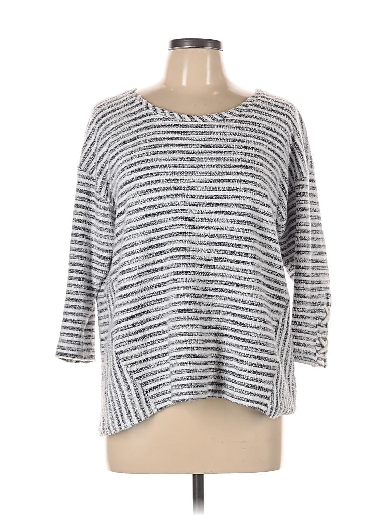 Pre-owned Ruby Rd. Pullover Sweater In Gray