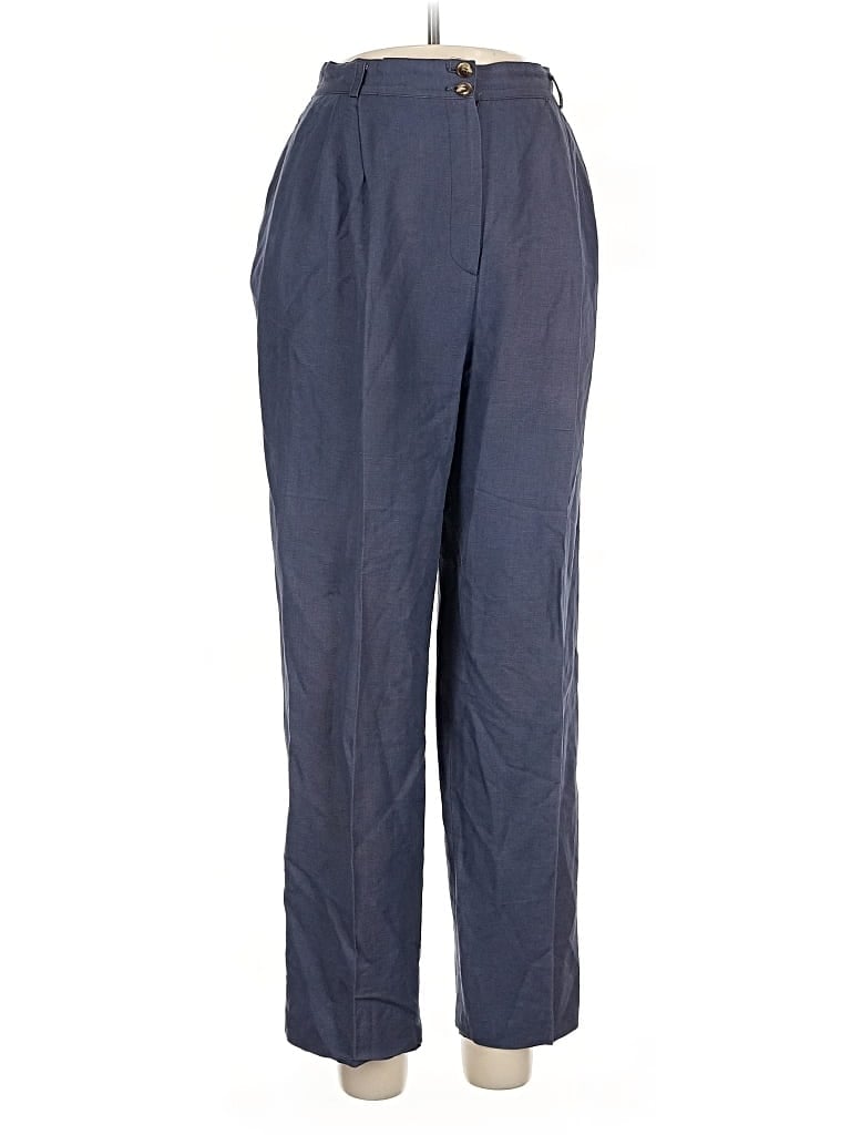 Pre-owned Harve Benard By Benard Holtzman Linen Pants In Blue