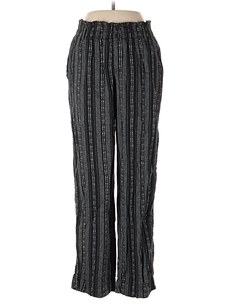 Pre-owned Briggs Linen Pants In Black