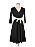 Chadwicks 100% Polyester Solid Black Cocktail Dress Size 6 (petite) - photo 1
