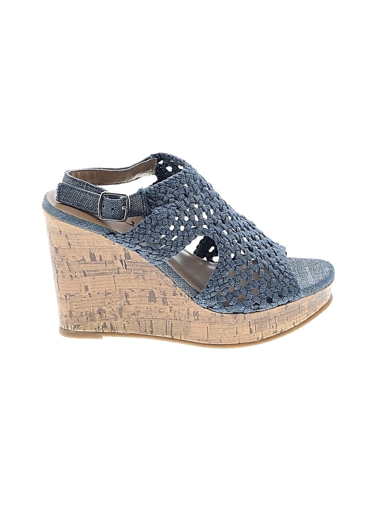 Pre-owned Mudd Wedges In Blue