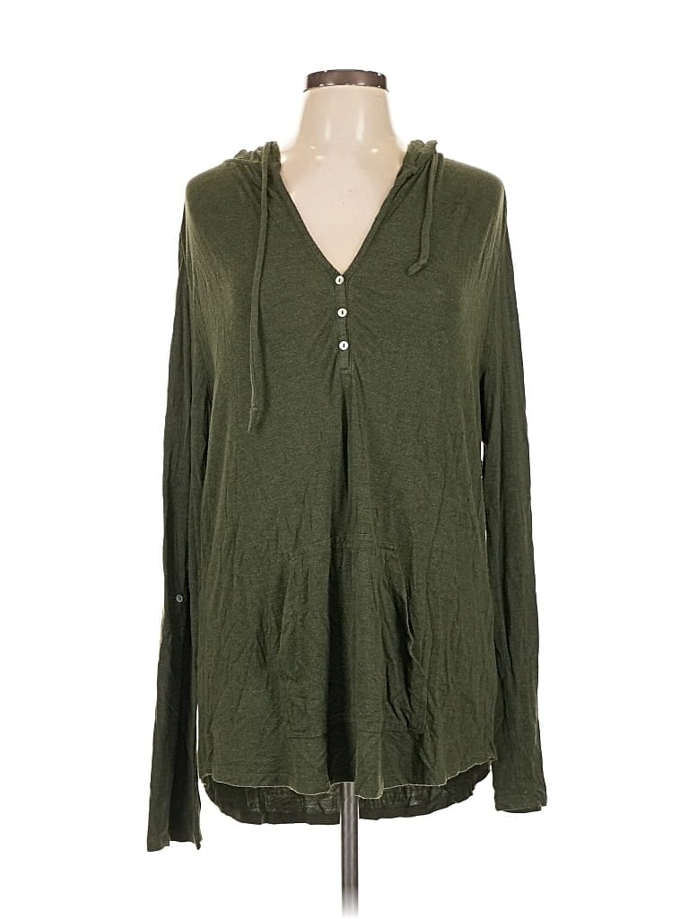Pre-owned Market & Spruce Pullover Sweater In Green