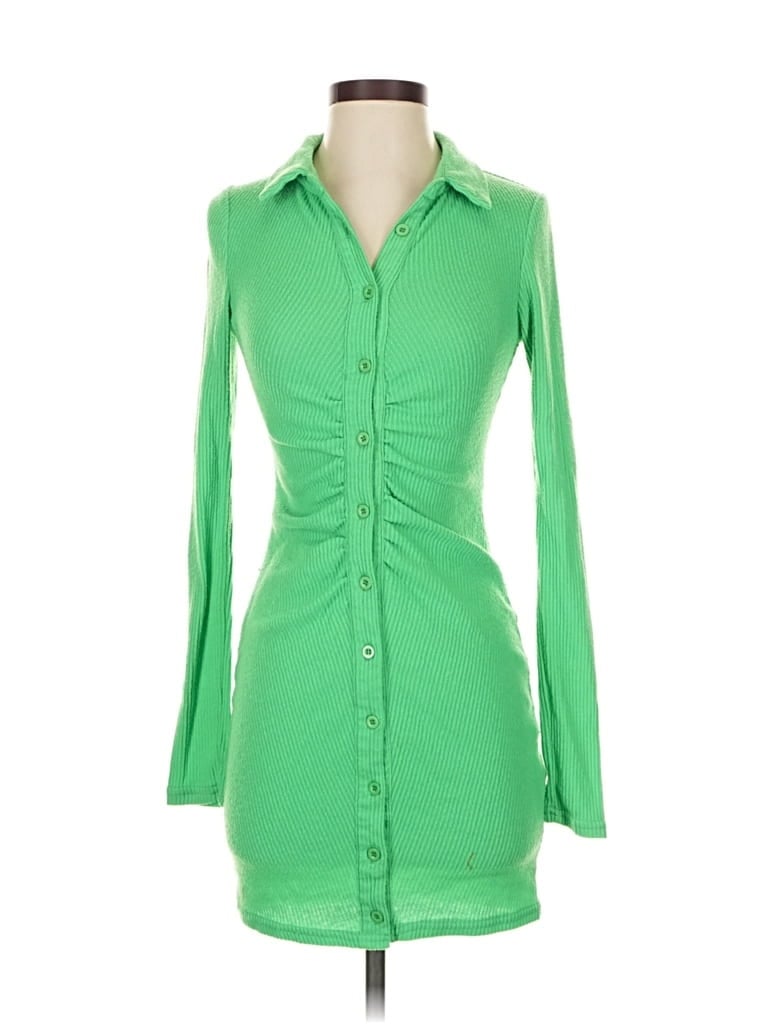 PRETTYLITTLETHING Pre-owned Casual Dress In Green