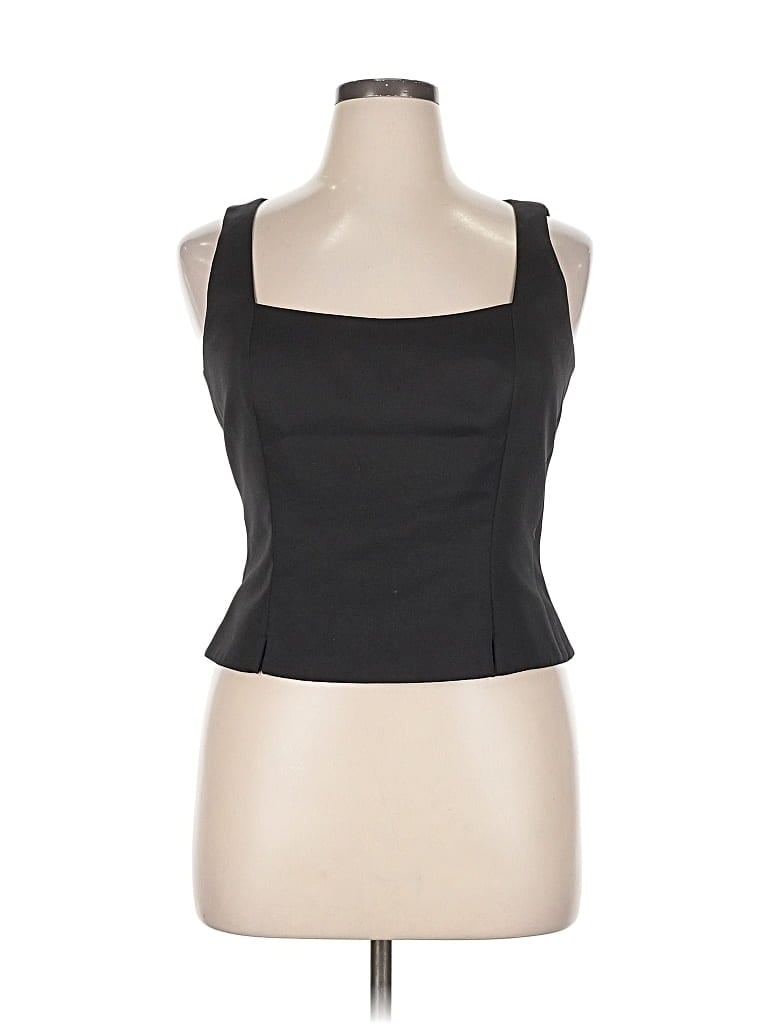 KAY UNGER Pre-owned Sleeveless Top Black Strapless Neckline Tops