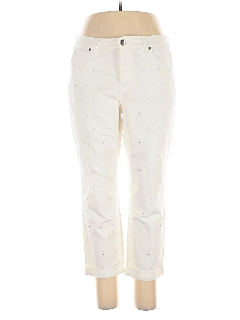 Pre-owned Dg^2 By Diane Gilman Jeans In White
