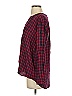 Joie 100% Rayon Checkered-gingham Red Long Sleeve Blouse Size S - photo 5