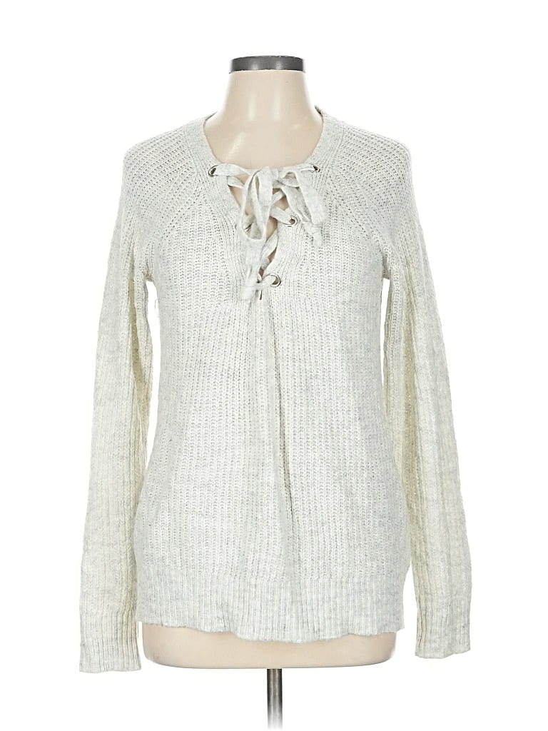 A NEW DAY Pre-owned Pullover Sweater In Silver