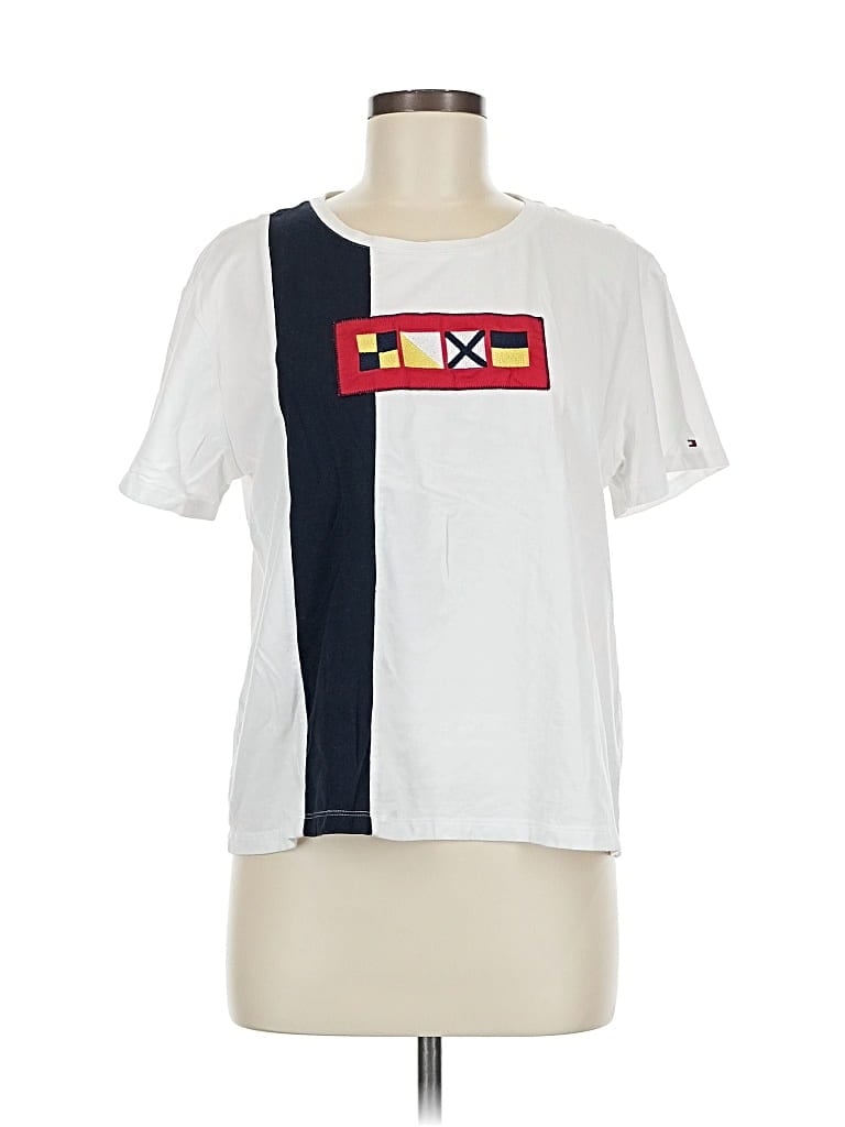 TOMMY HILFIGER Pre-owned Short Sleeve T-shirt In White