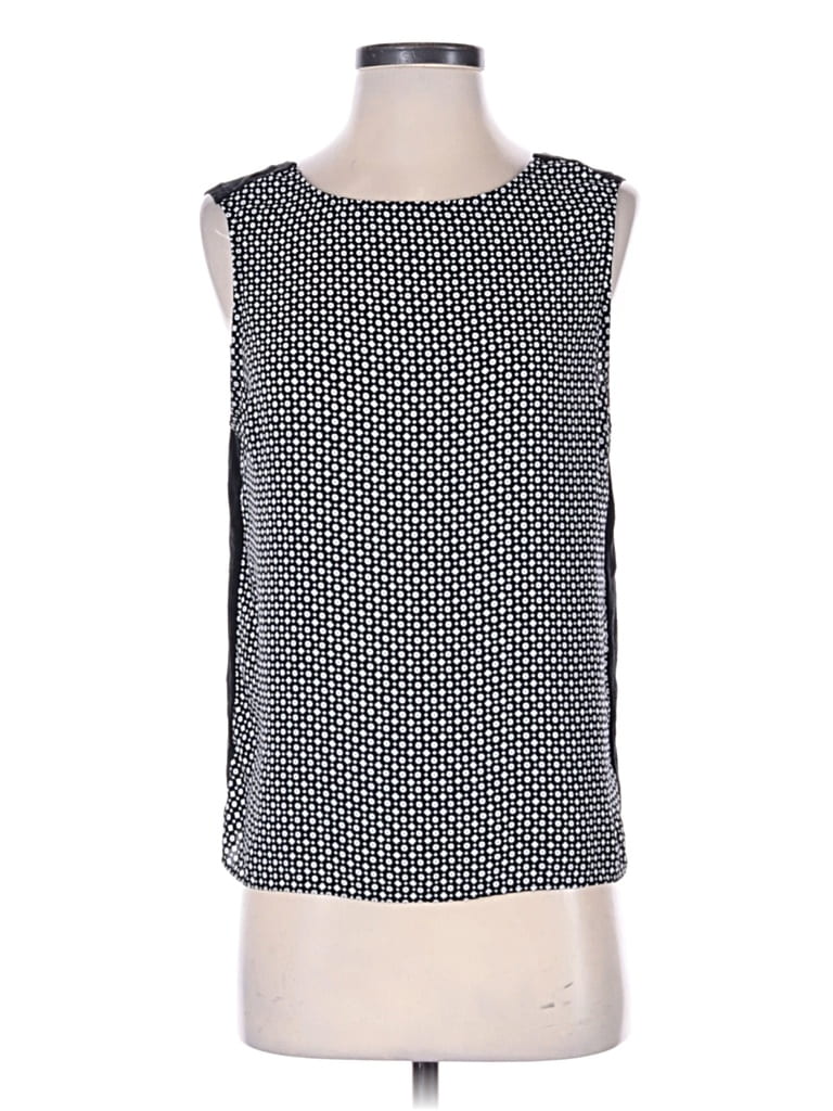 Pre-owned Ann Taylor Loft Sleeveless Top Silver Boatneck Tops
