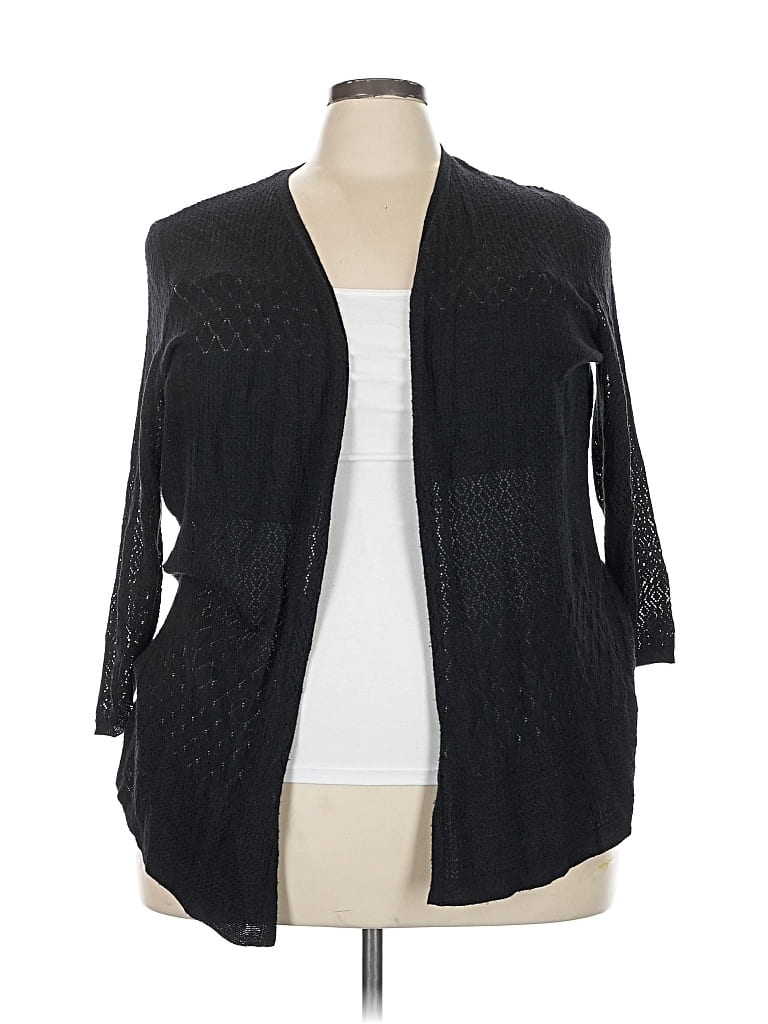 LANE BRYANT Pre-owned Cardigan Sweater In Black