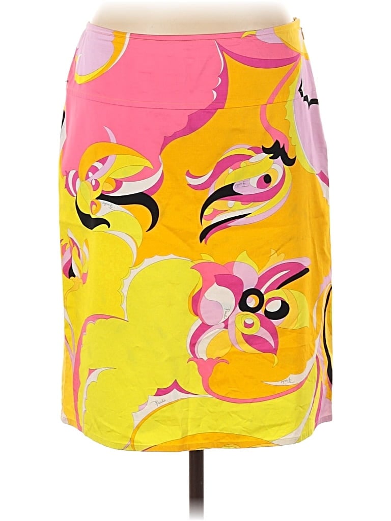 Pre-owned Pucci Emilio  Casual Skirt In Yellow