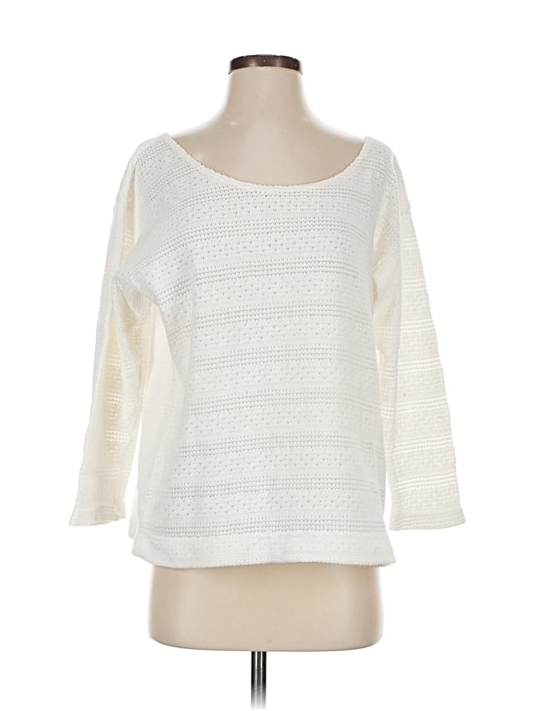 Pre-owned Moda International Pullover Sweater In White