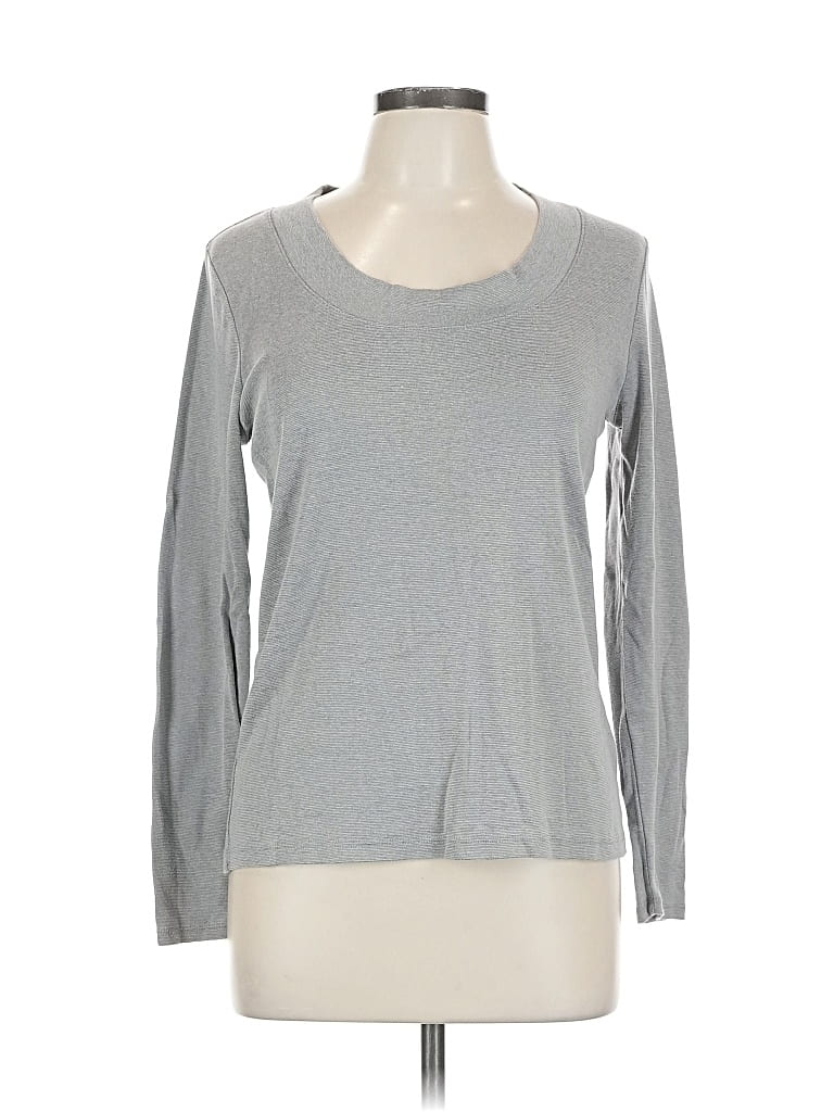 Pre-owned Mossimo Long Sleeve T-shirt In Gray