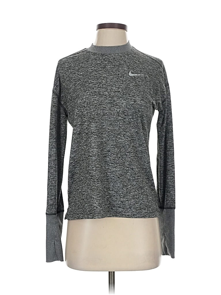 Pre-owned Nike Long Sleeve T-shirt In Gray