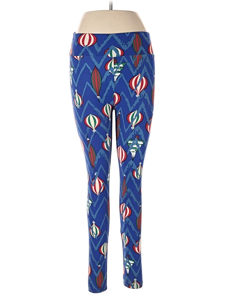 Pre-owned Lularoe Leggings In Blue