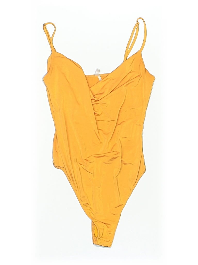 Pre-owned Out From Under Bodysuit In Yellow