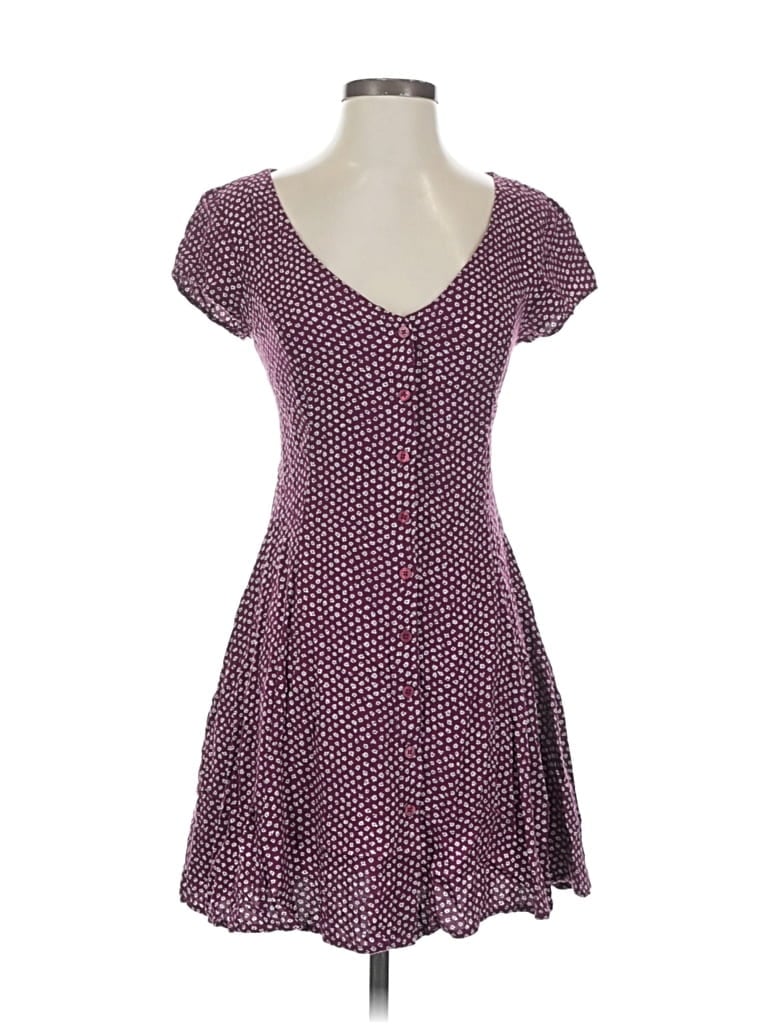 Pre-owned Band Of Gypsies Casual Dress In Purple
