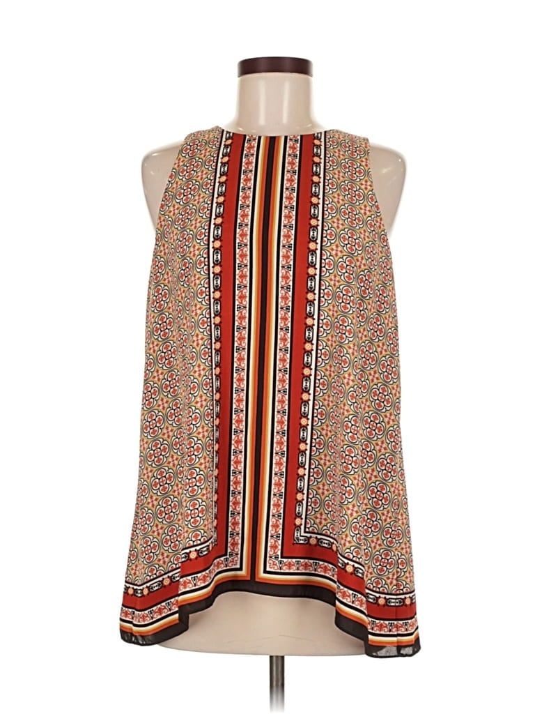 Pre-owned Max Studio Specialty Products Tank Top Brown Halter Neckline Tops