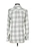 Rails 100% Rayon Checkered-gingham Gray Long Sleeve Button-Down Shirt Size S - photo 2