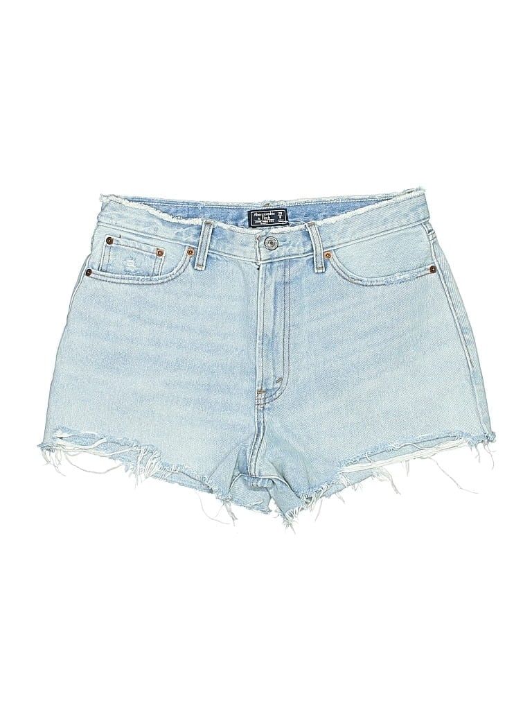 Pre-owned Abercrombie & Fitch Denim Shorts In Blue