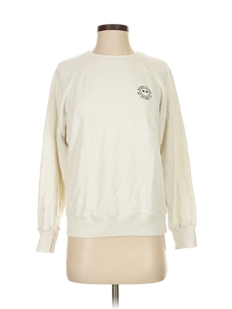 SOMETHING NAVY Pre-owned Sweatshirt In White