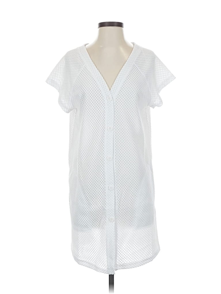 Pre-owned Assorted Brands Casual Dress In White