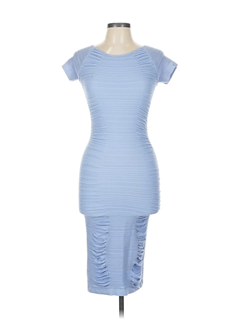Pre-owned Aura Cocktail Dress In Blue