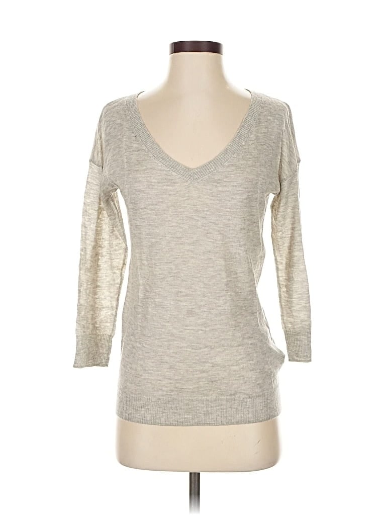 Pre-owned Banana Republic Pullover Sweater In Silver