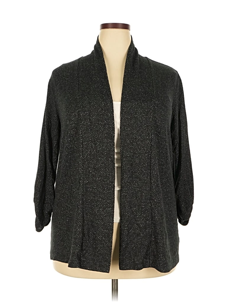 Pre-owned Bobeau Cardigan Sweater In Gray