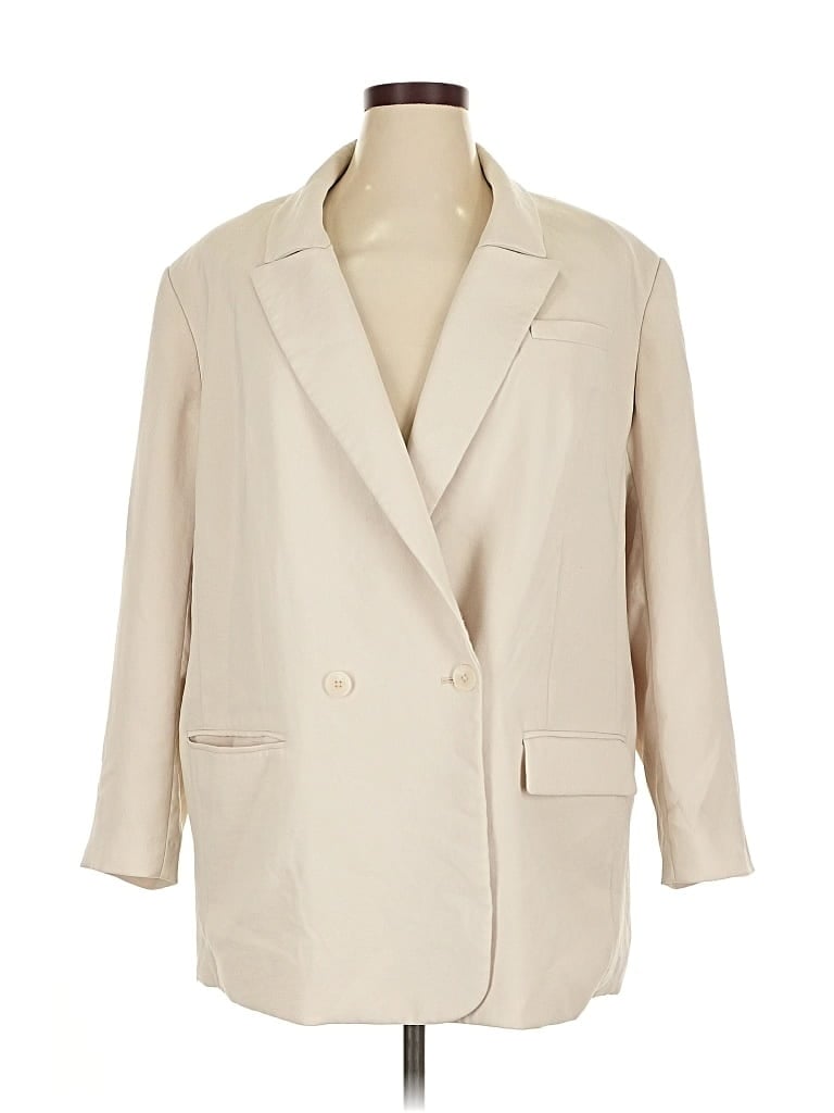 Pre-owned Express Blazer Jacket In White