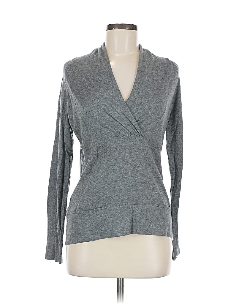 Pre-owned Banana Republic Factory Store Long Sleeve T-shirt In Gray