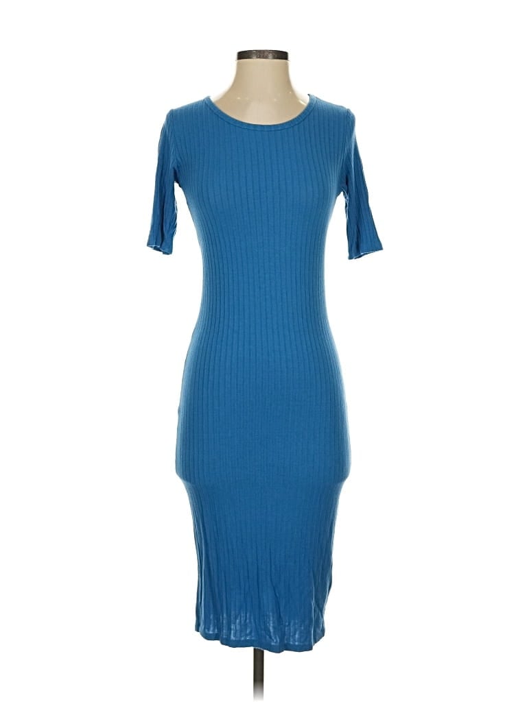 Pre-owned Lularoe Casual Dress In Blue