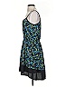 Aqua 100% Polyester Tropical Blue Casual Dress Size XS - photo 5