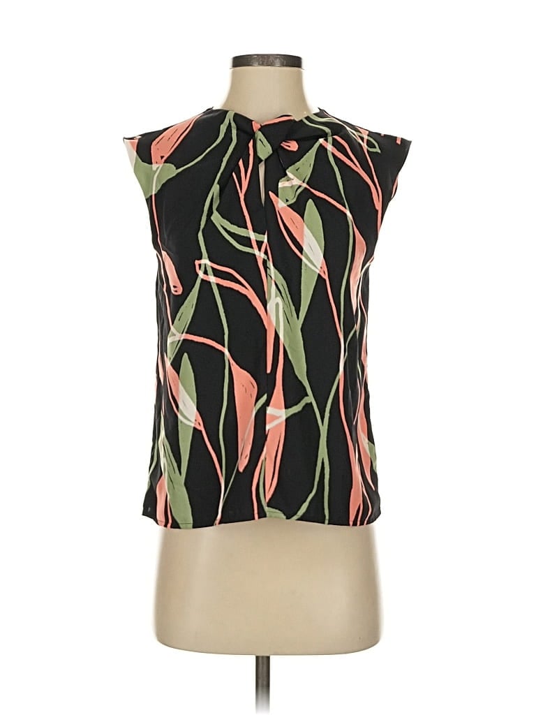 Pre-owned Nine West Sleeveless Blouse In Green
