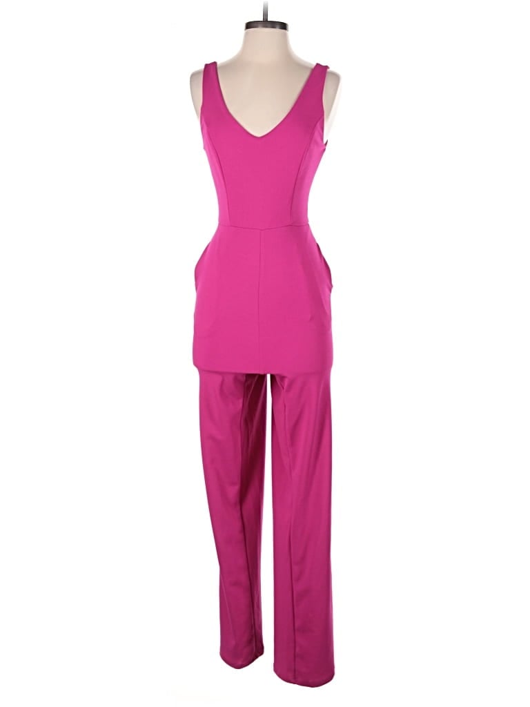 Pre-owned Crystal Sky Jumpsuit In Pink